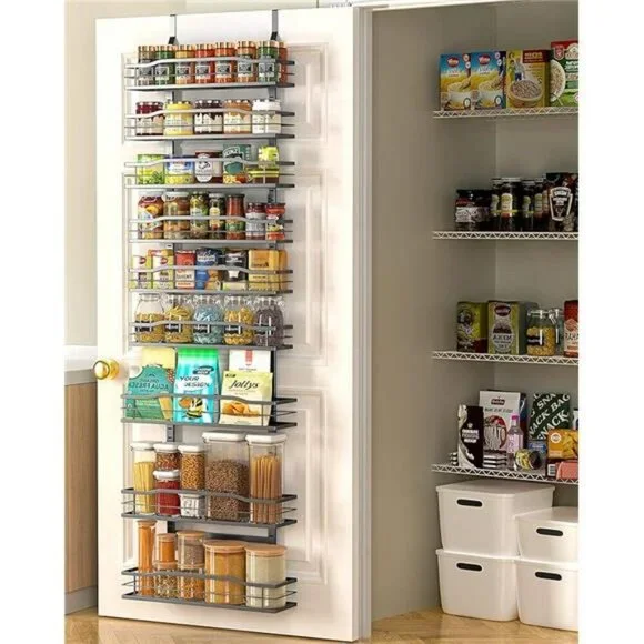 Over Door Pantry Organizer 9 Tier Spice Rack Storage for Kitchen Bathroom